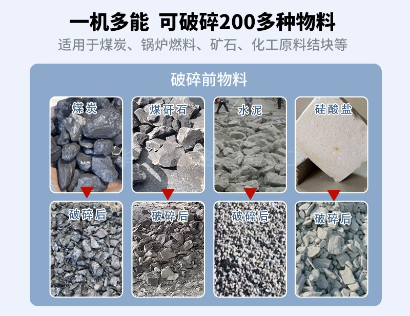 增碳劑破碎機破碎物料對比 增碳劑破碎機破碎物料對比